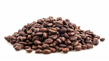 Fototapeta premium coffee beans on white background