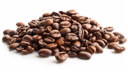Fototapeta premium coffee beans on white background