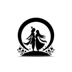 Krishna Radha Silhouette