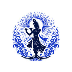 Krishna Playing the Flute © NIKCHAN