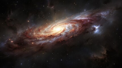 Fototapeta premium Spiral Galaxy in Deep Space