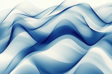 A soothing abstract line background with soft blue and gray curves, smooth gradient transitions