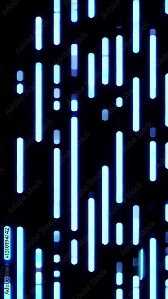 Poster bright blue lines interact in a captivating arrangement, perfect for enhancing backgrounds in digita
