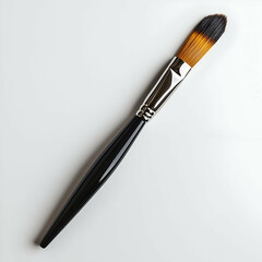 Fototapeta premium Versatile Medium Paintbrush: Essential Art Supplies for Color Blending & Artistic Creativity