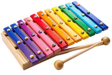 xylophone isolated on white background