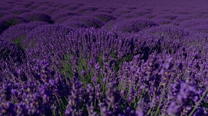 Fototapeta premium Purple Lavender Field Expanse