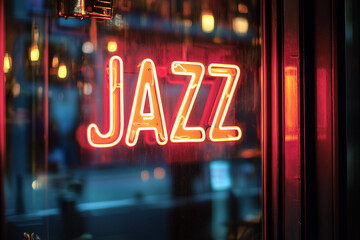 Musician plays saxophone in jazz club, AI generated picture