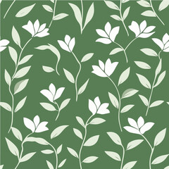 Illustration of Floral Seamless Pattern