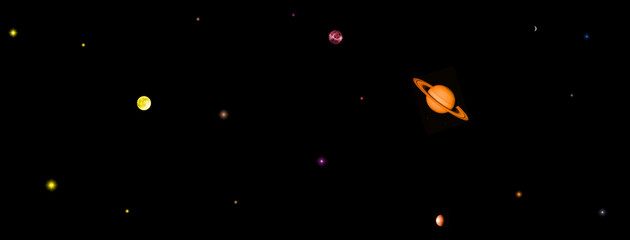 Fototapeta premium galaxy in a free space.