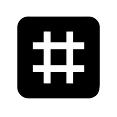 Obraz premium Hashtag icon symbolizing connections, social media concept