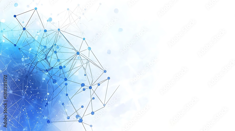 Poster abstract blue network technology background connectivity communication data information
