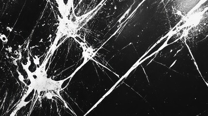 Abstract black and white splattered texture