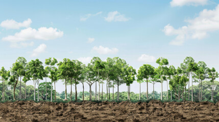 reforestation efforts, new trees