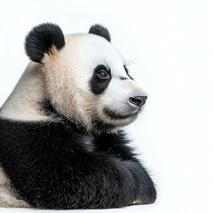 Naklejka premium Giant Panda: Black and White Wildlife in Asian Forests - Nature Photography and Conservation