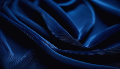 Blue draped corduroy as a background. 