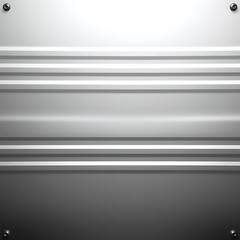 Obraz premium Sleek metal panel with horizontal grooves offers a modern industrial aesthetic