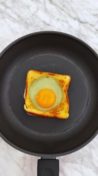 Eggs on a nest delicious breakfast