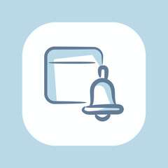 Calendar Notification Icon, freehand style icon
