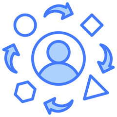 Adaptability Blue Icon