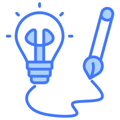 Creativity Blue Icon