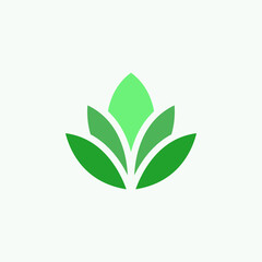 Green leaf icon. eco symbol vector illustration