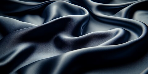 Fototapeta premium Abstract texture showcasing flowing fabric, smooth curves and deep shadows