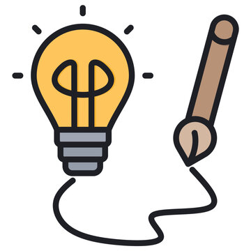 Creativity Lineal Color Icon