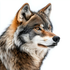 Obraz premium Majestic Wolf Close-Up: Wildlife Photography