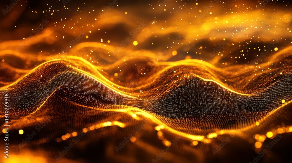 Poster digital graphic abstract background for technological processes, neural networks, digital data stora