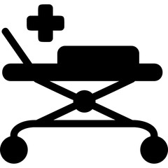 Emergency Medical Stretcher Icon