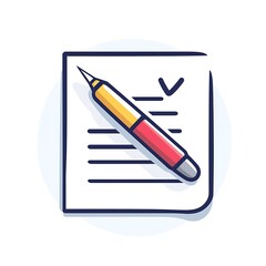 Content proofreading icon, editable vector illustration, ideal for graphic design projects involving text corrections, isolated on white background
