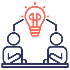 Brainstorming Dual Tone Icon