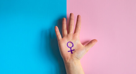 International Women's Day. Feminist movement concept. Feminism. 8 March.