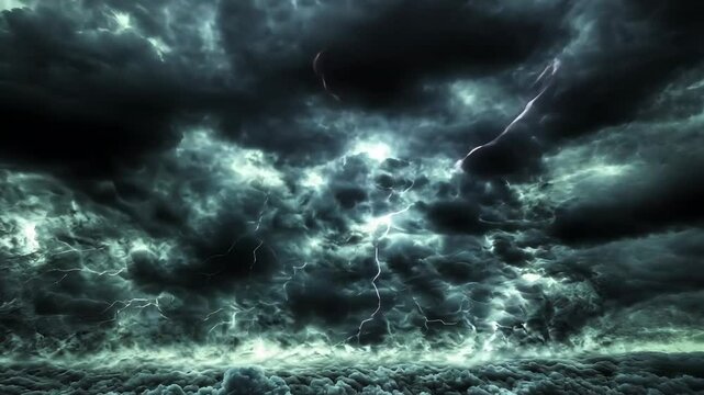 Apocalyptic Storm: A Dark and Dramatic Sky