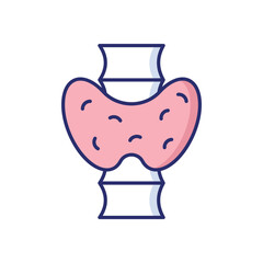 Thyroid  vector icon