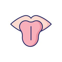 Tongue vector icon