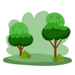 Green oasis with blooming nature paradise. Wildlife flora and fauna, great environment for calm and relaxation. Natural paradise ecology 