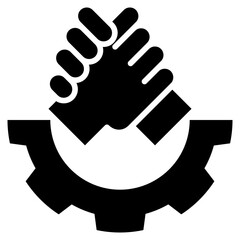 Collaboration Glyph Icon