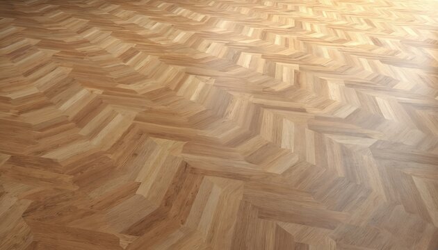 Seamless wood parquet texture background. Brown wooden floor pattern. Natural oak hardwood planks arranged in herringbone design. Interior material. Laminate light table surface for furniture