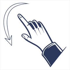 silhouette swipe icons left free png-psd children