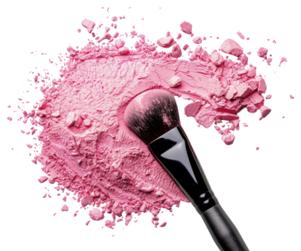 PNG Cosmetics brush powder pink.
