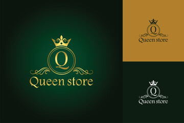 Q Letter  logo Design, Logo Design graphic Conception, logo icon template graphic art, vector illustration design.