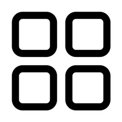 Generic black outline icon pack