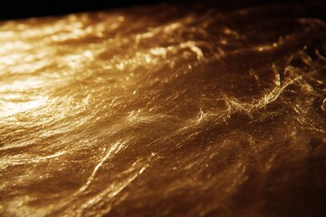 Obraz premium Intricate Golden Veins: A Microscopic View of Metallic Fibers Texture