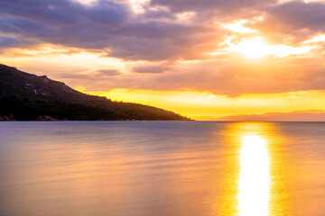 Obraz premium sunset over the sea
