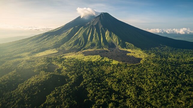 mountaintop dormant volcano - Powered by Adobe