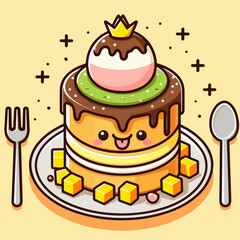 birthday cake with candles