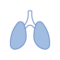 Lungs vector icon
