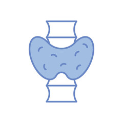 Thyroid  vector icon