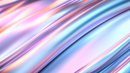 Iridescent holographic pastel rainbow colorful abstract background